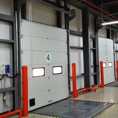 Otomatik Dikey kaldırma Endüstriyel bölüm kapıları Polyurethane köpük yalıtım