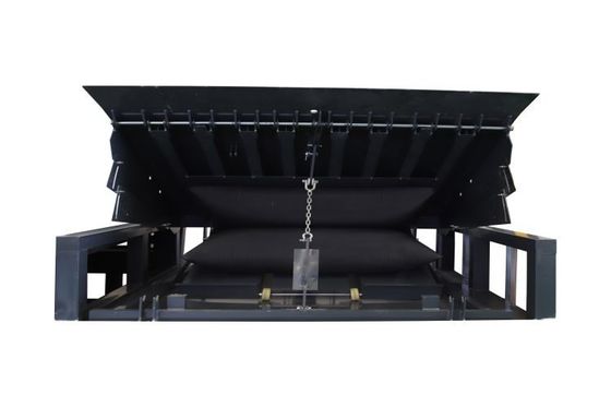 Yüksek havalı hava torbası tipi Dock Leveler Güvenlik İnce çelik plaka çerçevesinin