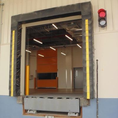 Uyarı şeridi Endüstriyel Kalıcı Yükleme Dock Dükleri, Çift Döşeme Kumaş