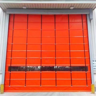 PVC Yükleme Yüksek Hızlı Çatlak Kapısı Otomatik Perforasyonlu Yuvarlak Kapı