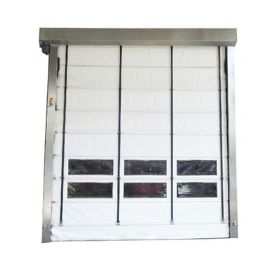 304 Paslanmaz Çelik / Alüminyum Dışarı Yüksek Hızlı Perde Kapısı 8000mm*8000mm